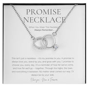 Sterling Silver Promise Ring Necklace