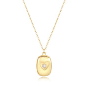 Isabella Rectangle Locket Necklace