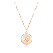 Isabella Circle Locket Necklace