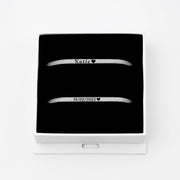 Engraved Rope Bracelet Set