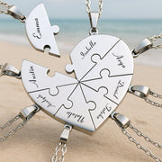 Custom Puzzle Heart Necklace