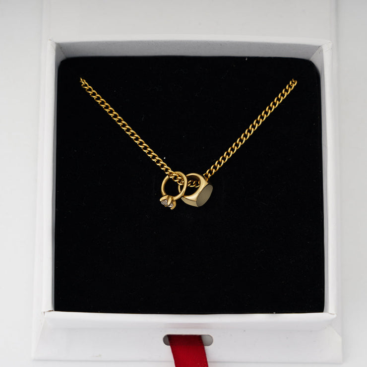 Mini Promise Ring Necklace