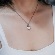 Initials Heart Pendant Necklace