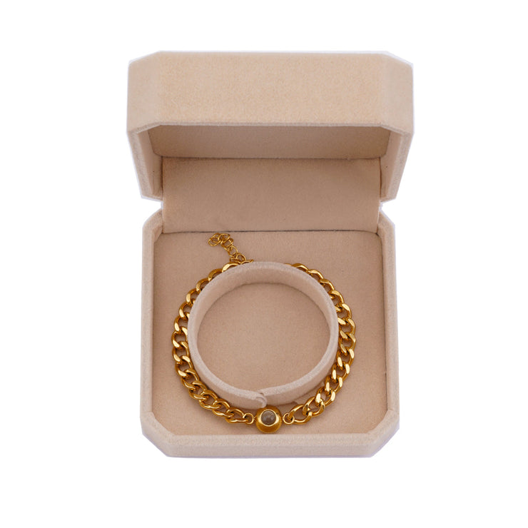 Sterling Silver Projection Bracelet Set