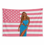 Personalized Pink American Flag