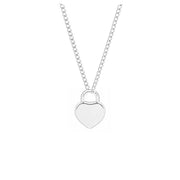 Initials Heart Pendant Necklace