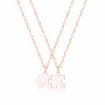Personalized Puzzle Necklace Set