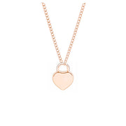 Initials Heart Pendant Necklace