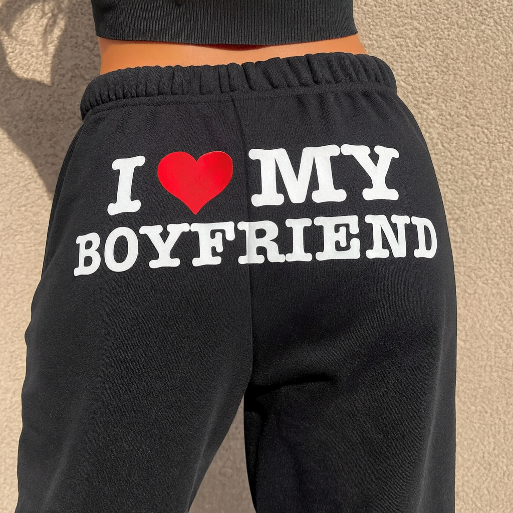 I Love My Boyfriend Pants