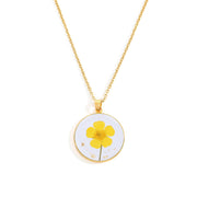 Birth Month Flower Necklace