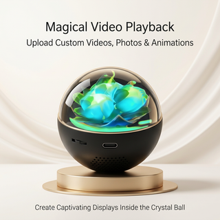 Personalized Video Glass Ball Lamp with Sound