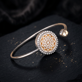 Aromatherapy Diffuser Bracelet with Essential Oil Locket