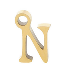 Permanent Bracelet Letter Charm