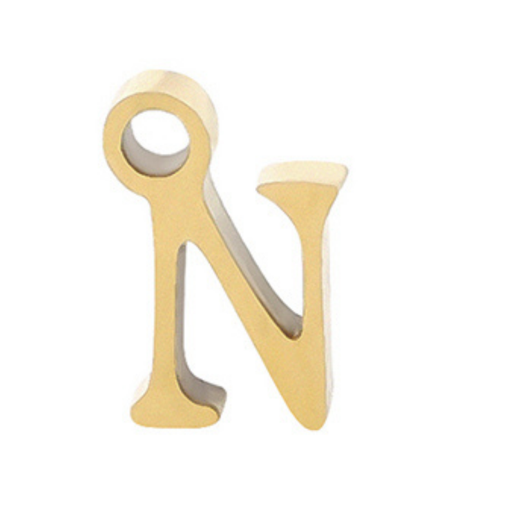 Permanent Bracelet Letter Charm