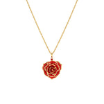 Real Rose Pendant Necklace