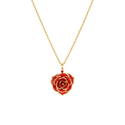 Real Rose Pendant Necklace