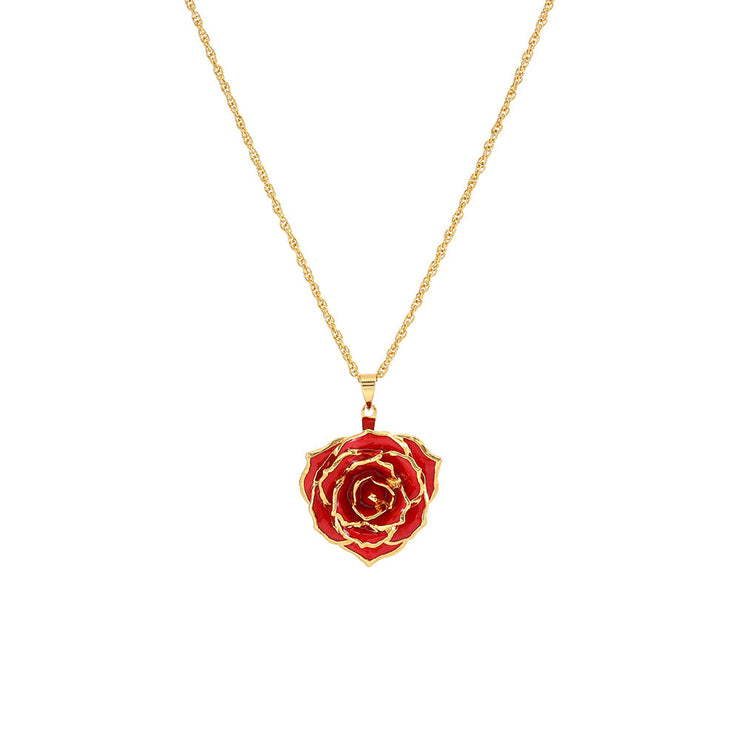 Real Rose Pendant Necklace