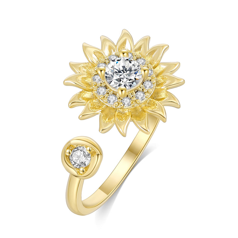 Sunflower Fidget Ring