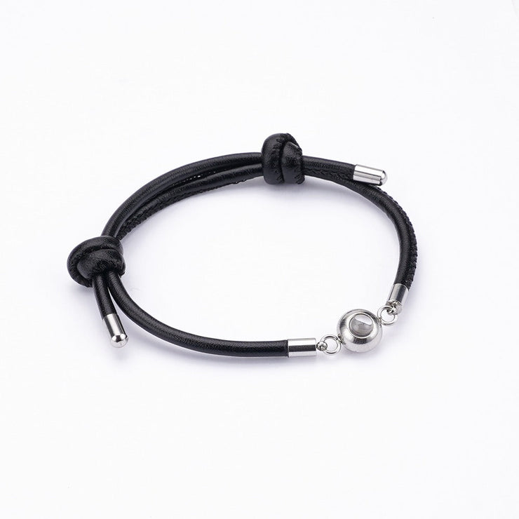 Leather Projection Bracelet
