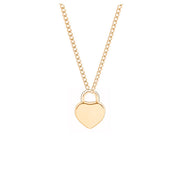 Initials Heart Pendant Necklace