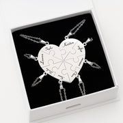 Custom Puzzle Heart Necklace