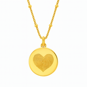 Heart Fingerprint Necklace