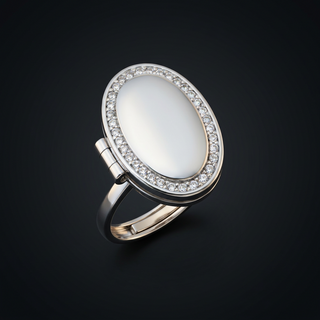 Oval Locket Ring