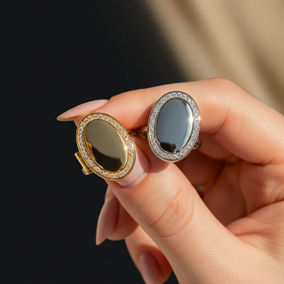 Oval Locket Ring