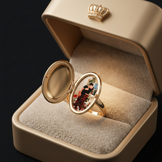 Oval Locket Ring