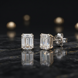 Timeless Emerald Stud Earrings