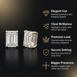 Timeless Emerald Stud Earrings