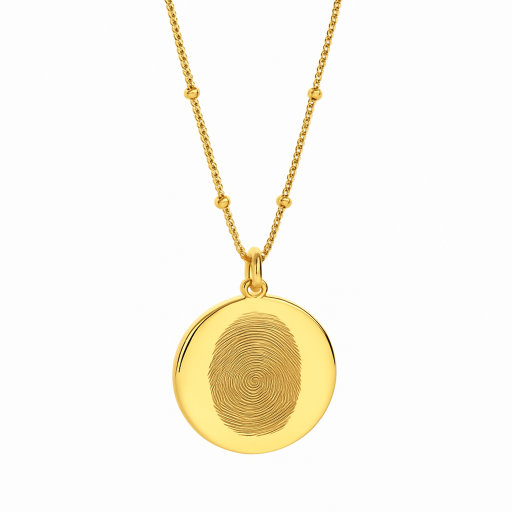 Engraved Fingerprint Necklace
