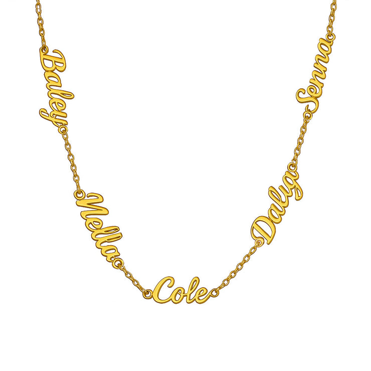 Custom Multi Name Necklace