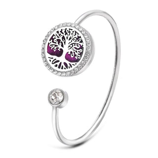 Aromatherapy Diffuser Bracelet with Essential Oil Locket
