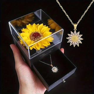 Sunflower Necklace Gift Set