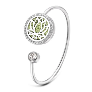 Aromatherapy Diffuser Bracelet with Essential Oil Locket