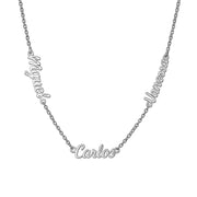 Custom Multi Name Necklace